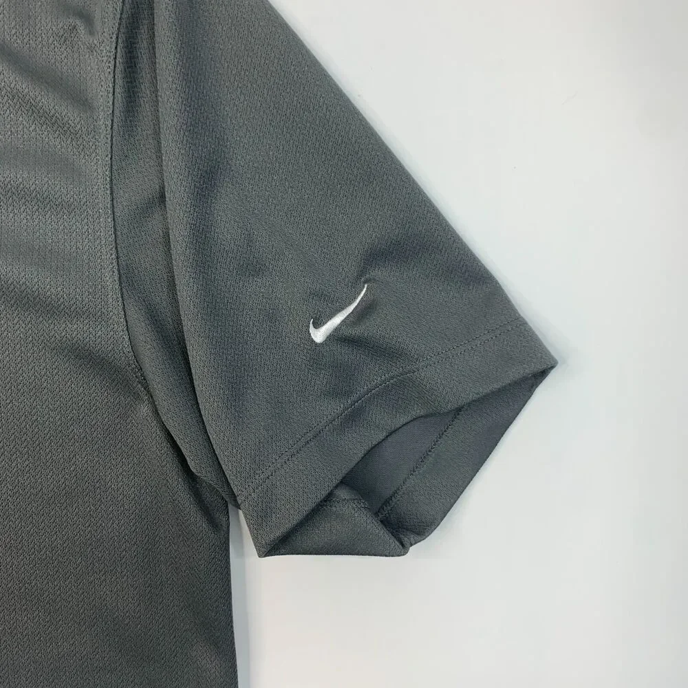 Nike Golf Shirt Mens M Medium Gray Arizona Diamondback D Backs Performance Golf